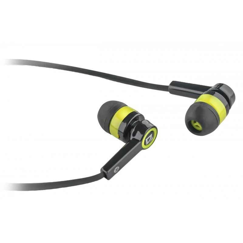 Auriculares Defender Pulse 420 negro-amarillo