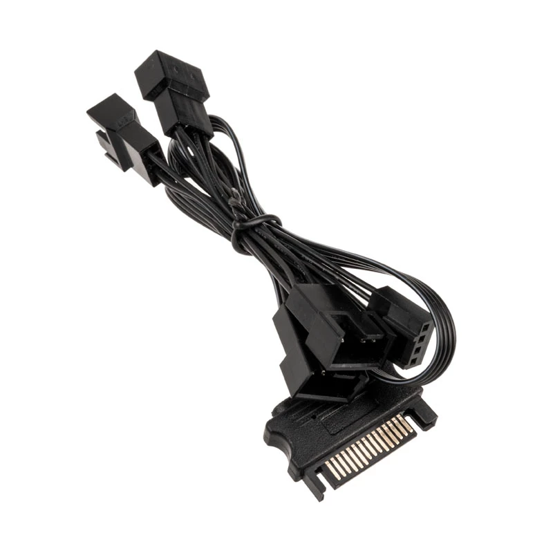Cable en Y para ventilador Kolink 1 a 4 PWM 35 cm, 4 pines PWM a 4×4 pines PWM + SATA