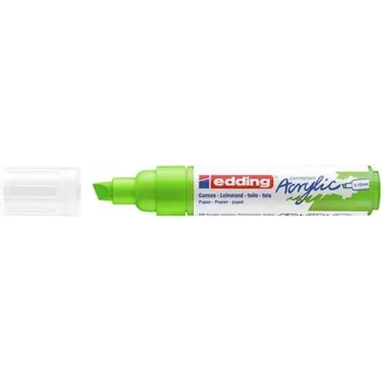 Rotulador acrílico Edding 5000 Broad verde punta de cincel 1 ud.