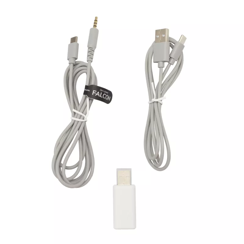 Auriculares White Shark WGH-2441 Falcon blanco/gris