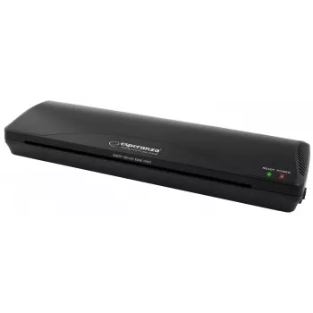 Plastificadora Esperanza EFL003 laminadora en frío/caliente 250 mm/min negra