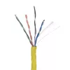 Cable de red LANBERG LCU6-10CC-0305-Y U/UTP Cat6 305 m amarillo, 23 AWG, 250 MHz