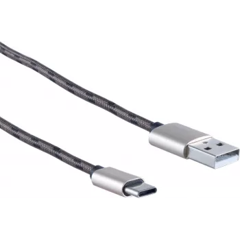 Cable de carga ShiverPeaks 14-50070 – 3 en 1 USB, 1,2 m, rojo