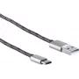 Cable de carga ShiverPeaks 14-50070 – 3 en 1 USB, 1,2 m, rojo