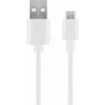 Goobay Cable de carga y sincronización Micro-USB, 2 m – para dispositivos Android (38666)