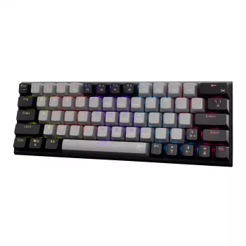 Teclado mecánico gaming White Shark WAKIZASHI-2 distribución US gris-negro con switches rojos