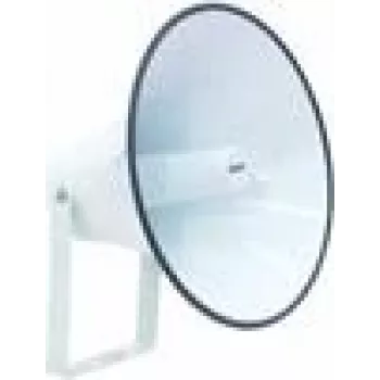 Altavoz de bocina Omnitronic EH-400 Blanco — para exteriores, montable en pared, resistente a la intemperie