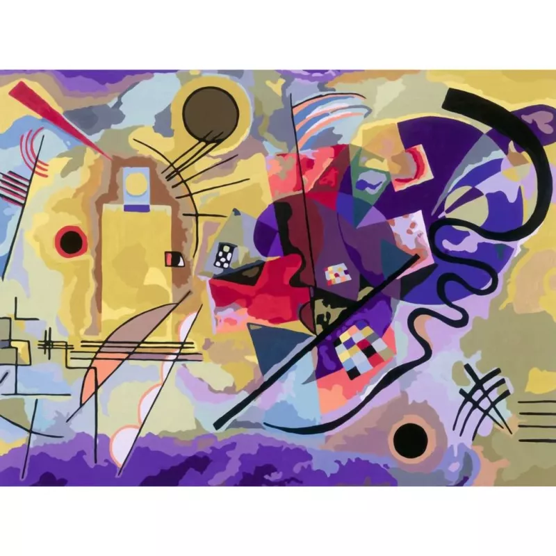 Set de pintura Ravensburger CreArt ART Collection Canvas Edition Kandinsky – amarillo, rojo, azul