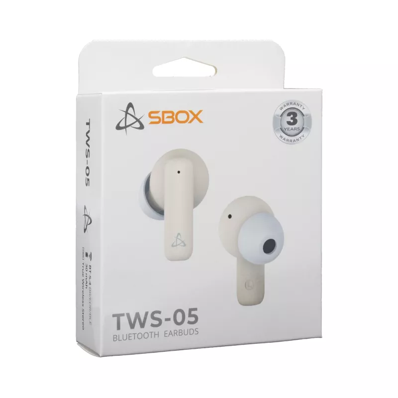 Auriculares SBOX EB-TWS05 beige