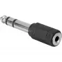 Adaptador 3,5 mm -> 6,3 mm (Negro/Plateado)