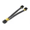 Cable adaptador de alimentación de CPU Akasa 8-Pin a Dual 4+4-Pin (AK-CBPW35-20)