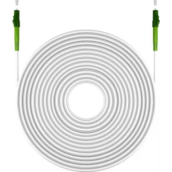Cable de fibra óptica Goobay 59591 25 m LC/APC FTTH OS2 blanco (59591)