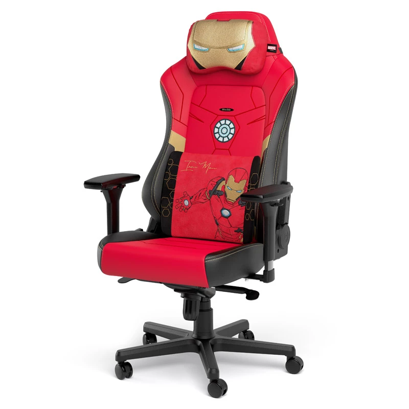 Set de cojines de espuma viscoelástica noblechairs - Iron Man Edition