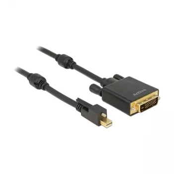 Adaptador de cable de vídeo DeLOCK 85637 Mini DisplayPort a DVI 5 m Negro
