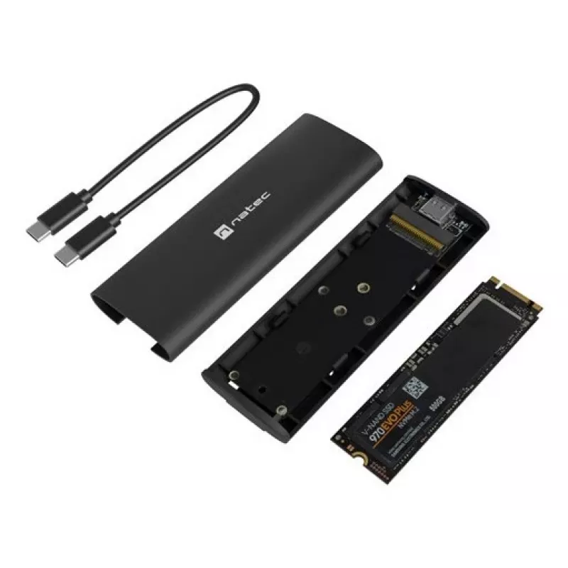 Carcasa externa SSD Natec Rhino M.2 NVMe Lite USB-C 3.1 Gen 2 Aluminum Cisc