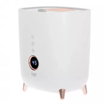 Humidificador ultrasónico Adler AD 7972 — depósito de 4 L, 300 ml/h, hasta 35 m², 23 W, blanco