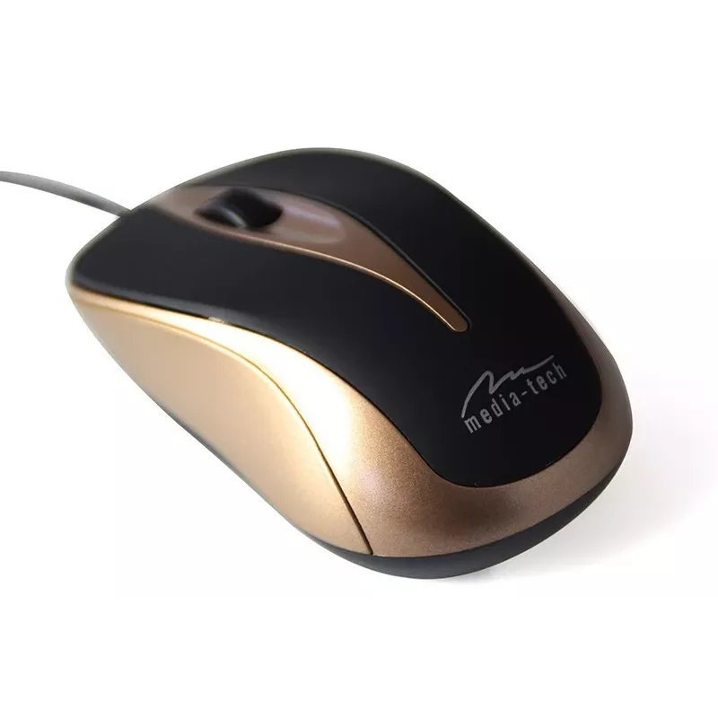 PLANO - Ratón óptico 800 Cpi, 3 botones + rueda de desplazamiento, interfaz USB (MT1091MO)