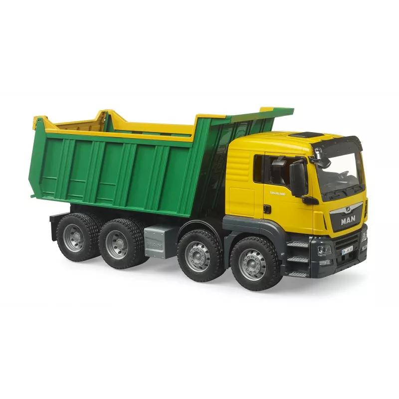 Bruder 02772 MAN TGA camión de basura de carga trasera, vehículo de juguete