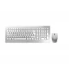 CHERRY DW 8000 Teclado Ratón incluido Oficina RF Wireless Francés Plata, Blanco