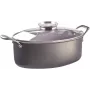 Olla de cocción lenta Pensofal Invictum Professional ovalada 32 cm con 2 asas y tapa de cristal
