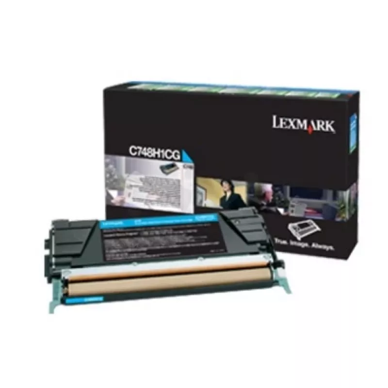 Cartucho de tóner Lexmark C748H3CG 10000 páginas Cian