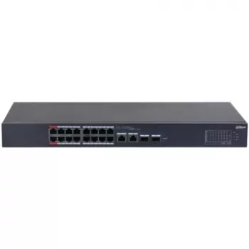 Switch de red Dahua Technology DH-CS4218-16ET-135 gestionado L2 Gigabit Ethernet (10/100/1000) Power over Ethernet (PoE) negro