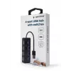 Hub de interfaz USB 2.0 Gembird UHB-U2P4-05 con 4 puertos USB