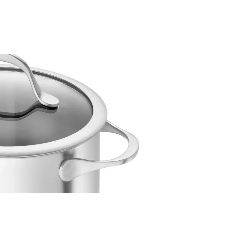 ZWILLING Essence set de 5 piezas de menaje de acero inoxidable con tapas de cristal