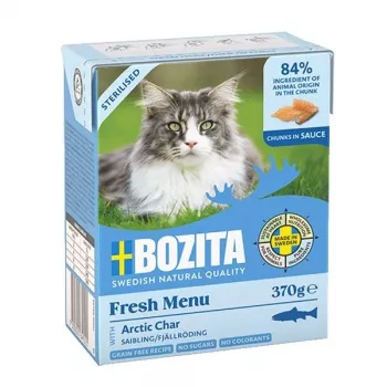 BOZITA Fresh Menu Sterilised Arctic char - comida húmeda para gatos - 370 g