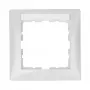 Placa de pared/tapa de interruptor Berker 10118919 — sin tornillos, blanco, marco simple