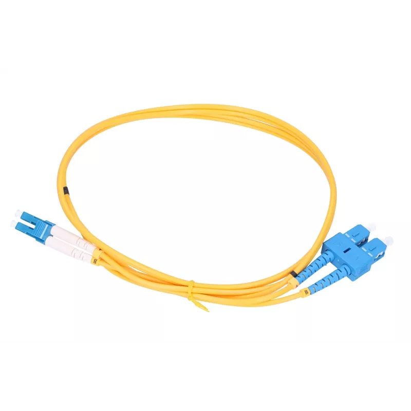 Cable de fibra óptica Extralink EX.3678 InfiniBand/FTTH G.657.A1, 5 m, SC a LC, dúplex completo, amarillo