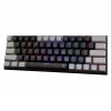 Teclado mecánico gaming White Shark Wakizashi WAKIZASHI-2 con switches US Red, negro-gris