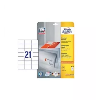 Etiqueta autoadhesiva Avery 6174 blanca 525 uds.