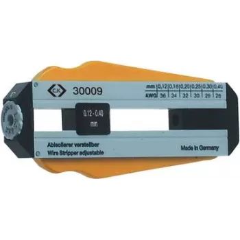 C.K. herramienta pelacables - ajustable para 6 diámetros de cable Ø 0,12 - 0,40 mm (330009)