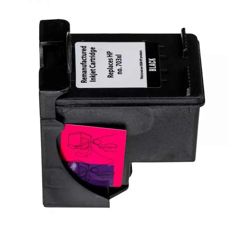 Tinta de impresora Superbulk HP B-H703BK (sustituto de HP 703 CD887) estándar negro