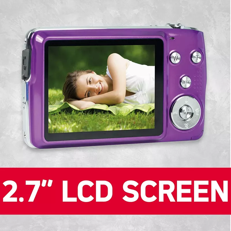 Agfa Photo DC8200 Lila + Funda + tarjeta SD 16 GB