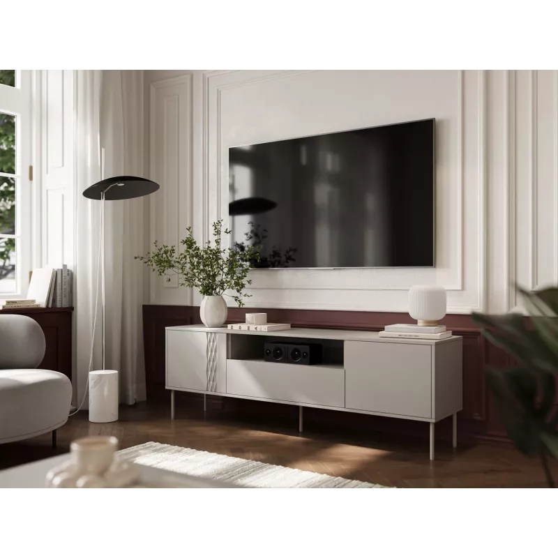 Mueble RTV Cama EF TRESSE 180x40x54.5 cashmere mate