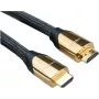 Roline Premium - Cable HDMI con Ethernet - HDMI (M) a HDMI (M) - 1 m - Doble aislamiento - Nylon Black - Compatibilidad 4K