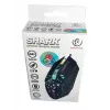 Ratón gaming con cable Rebeltec SHARK — diseño ergonómico, sensor óptico