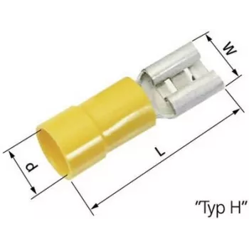 Lapp L-RC 63 H - L-RC 63 H - amarillo - conector hembra - recto - latón - poliamida - latón (63101110)