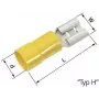 Lapp L-RC 63 H - L-RC 63 H - amarillo - conector hembra - recto - latón - poliamida - latón (63101110)