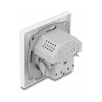 DeLOCK 11499 enchufe Type F con USB-A y USB-C blanco