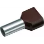 Cimco 187708 Terminal tubular gemelo 1,5 mm² parcialmente aislado negro 100 uds. (187708)