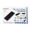 Carcasa para SSD LogiLink UA0314 negra M.2