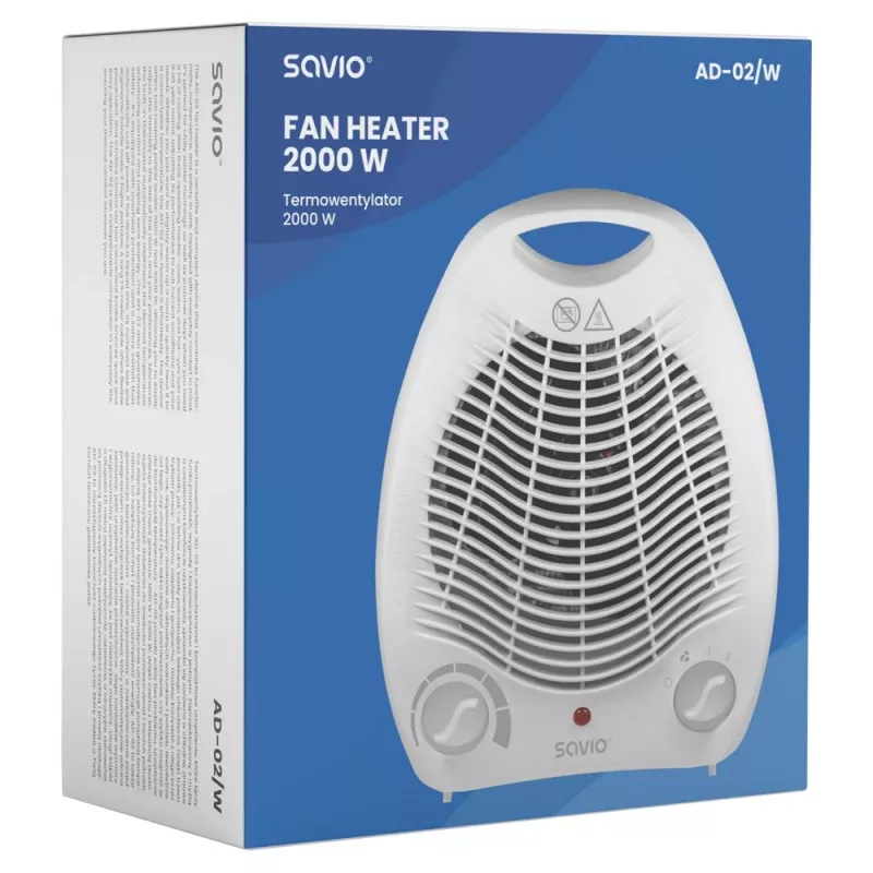 Ventilador doméstico Savio AD-02 W blanco
