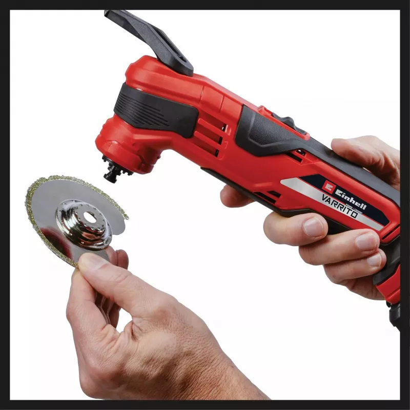 Herramienta multifunción a batería Power X-Change VARRITO, 18 voltios (rojo/negro, sin batería ni cargador, incl. accesorios)
