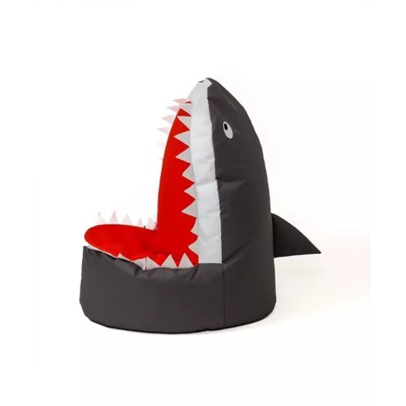Puf saco Sako Shark negro XXL 100 x 60 cm