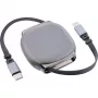 Cable USB-C InLine 35850, 100W Power Delivery, 0,80 m, negro/gris