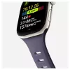 Correa Nomad Tempo Band morada de goma, compatible con smartwatch, 18 mm de ancho, muñeca 135–175 mm