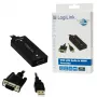 Adaptador de cable de vídeo LogiLink CV0060 negro